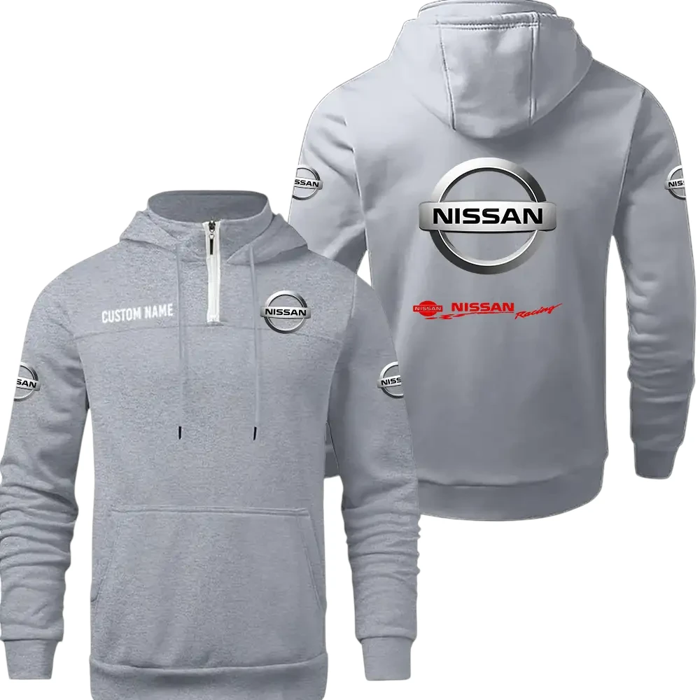 Nissan Racing Quarter Zip Hoodie, Sports Hoodie Custom Name TN290325Y50HZ44CT20NIS Nissan Racing Quarter Zip Hoodie, Sports Hoodie Custom Name TN290325Y50HZ44CT20NIS