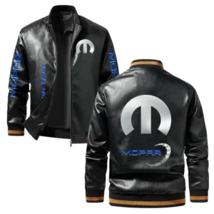 Vintage Mopar Exclusive Logo Jacket, Classic Ribbed Collar and Striped Cuffs, Custom Name TN01042025Y12LJ93CT1MOP