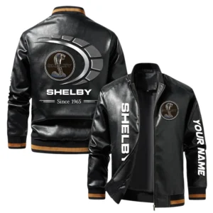 Vintage Shelby Exclusive Logo Jacket, Classic Ribbed Collar and Striped Cuffs, Custom Name TN01042025Y12LJ93CT1SHE