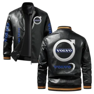 Vintage Volvo Exclusive Logo Jacket, Classic Ribbed Collar and Striped Cuffs, Custom Name TN01042025Y12LJ93CT1VOV