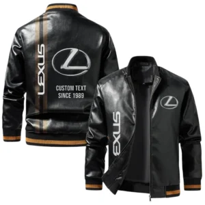Vintage Lexus Exclusive Logo Jacket, Classic Ribbed Collar and Striped Cuffs, Custom Name TN01042025Y12LJ93CT2LEX