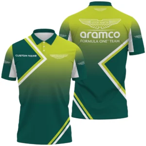 Aston Martin Racing Polo Shirt All Over Print Gift For Sports Fans, Custom Name HIHI010425Y3PLAMR