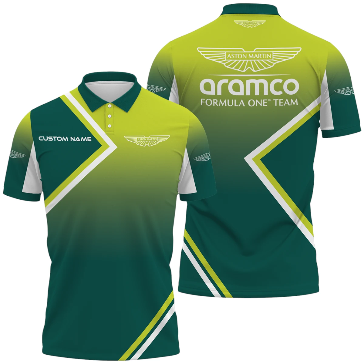 Aston Martin Racing Polo Shirt All Over Print Gift For Sports Fans, Custom Name HIHI010425Y3PLAMR Aston Martin Racing Polo Shirt All Over Print Gift For Sports Fans, Custom Name HIHI010425Y3PLAMR