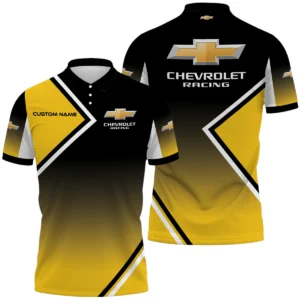 Chevrolet Racing Polo Shirt All Over Print Gift For Sports Fans, Custom Name HIHI020425Y3PLFCHR