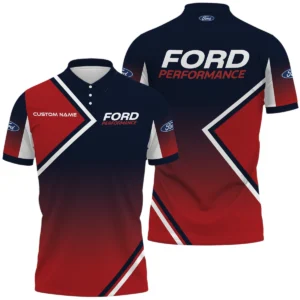 Ford Performance Racing Polo Shirt All Over Print Gift For Sports Fans, Custom Name HIHI020425Y3PLFOP