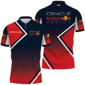 Oracle Red Bull Racing Polo Shirt All Over Print Gift For Sports Fans, Custom Name HIHI020425Y3PLORR