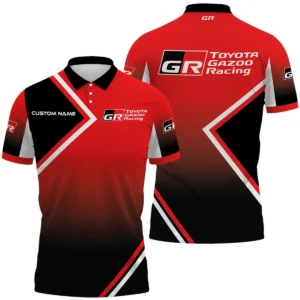 Toyota Gazoo Racing Polo Shirt All Over Print Gift For Sports Fans, Custom Name HIHI020425Y3PLTGR