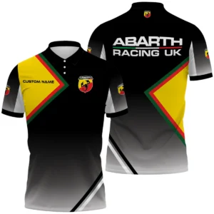 Abarth Racing UK Polo Shirt All Over Print Gift For Sports Fans, Custom Name HIHI030425Y3PLABR