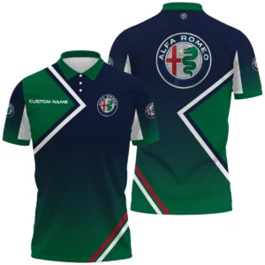 Alfa Romeo Polo Shirt All Over Print Gift For Sports Fans, Custom Name HIHI030425Y3PLALR