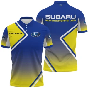 Subaru Motorsports USA Racing Polo Shirt All Over Print Gift For Sports Fans, Custom Name HIHI030425Y3PLSUM