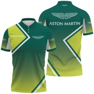 Aston Martin Polo Shirt All Over Print Gift For Sports Fans, Custom Name HIHI040425Y3PLASM