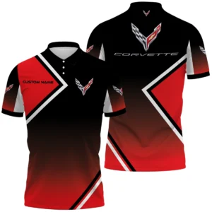 Corvette Polo Shirt All Over Print Gift For Sports Fans, Custom Name HIHI040425Y3PLCOR