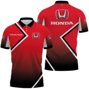 HONDA Polo Shirt All Over Print Gift For Sports Fans, Custom Name HIHI040425Y3PLHON