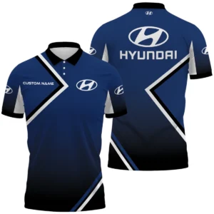 Hyundai Polo Shirt All Over Print Gift For Sports Fans, Custom Name HIHI040425Y3PLHYU