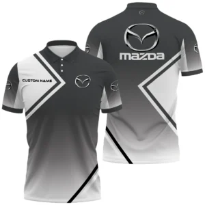Mazda Polo Shirt All Over Print Gift For Sports Fans, Custom Name HIHI090425Y3PLMAZ