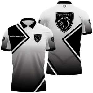 Peugeot Polo Shirt All Over Print Gift For Sports Fans, Custom Name HIHI090425Y3PLPEU