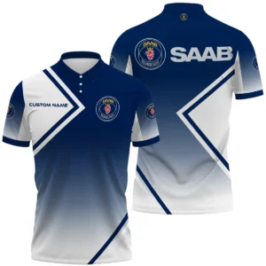 Saab Polo Shirt All Over Print Gift For Sports Fans, Custom Name HIHI100425Y3PLSAA