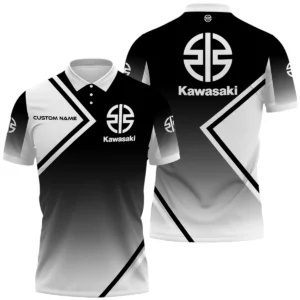 Kawasaki Motors Polo Shirt All Over Print Gift For Sports Fans, Custom Name HIHI110425Y3PLKAM