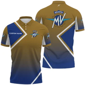 MV Agusta Polo Shirt All Over Print Gift For Sports Fans, Custom Name HIHI110425Y3PLMVA