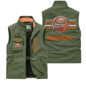 Keeway Multi Pocket Vest Sleeveless Men Outdoor Vest Lightweight, Custom Name TN190425Y39MPVCT1KEE