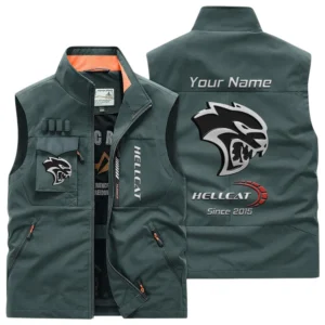 Hellcat Multi Pocket Vest Sleeveless Men Outdoor Vest Lightweight Custom Name TN170425Y39MPVCT1HEL