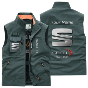 Seat Multi Pocket Vest Sleeveless Men Outdoor Vest Lightweight Custom Name TN170425Y39MPVCT1SEA