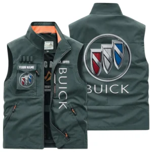 Buick Multi Pocket Vest Sleeveless Men Outdoor Vest Lightweight Custom Name TN170425Y39MPVCT2BUI