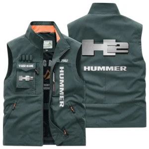 H2 Hummer Multi Pocket Vest Sleeveless Men Outdoor Vest Lightweight Custom Name TN170425Y39MPVCT2H2H