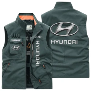 Hyundai Multi Pocket Vest Sleeveless Men Outdoor Vest Lightweight Custom Name TN170425Y39MPVCT2HYU