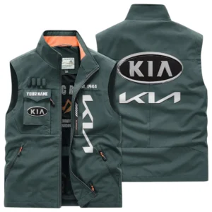 KIA Multi Pocket Vest Sleeveless Men Outdoor Vest Lightweight Custom Name TN170425Y39MPVCT2KIA