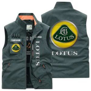 Lotus Multi Pocket Vest Sleeveless Men Outdoor Vest Lightweight Custom Name TN170425Y39MPVCT2LOT