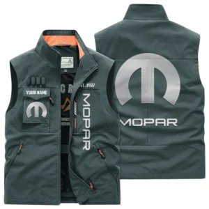 Mopar Multi Pocket Vest Sleeveless Men Outdoor Vest Lightweight Custom Name TN170425Y39MPVCT2MOP