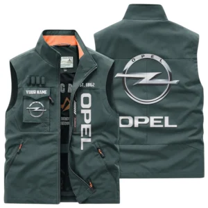 Opel Multi Pocket Vest Sleeveless Men Outdoor Vest Lightweight Custom Name TN170425Y39MPVCT2OPE