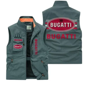 Bugatti Multi Pocket Vest Sleeveless Men Outdoor Vest Lightweight Custom Name TN190425Y39MPVCT1BUG