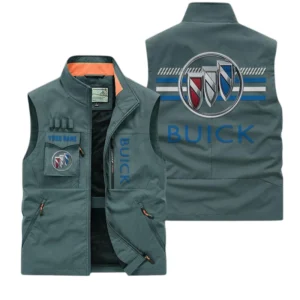 Buick Multi Pocket Vest Sleeveless Men Outdoor Vest Lightweight Custom Name TN190425Y39MPVCT1BUI
