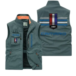Chevrolet Camaro Multi Pocket Vest Sleeveless Men Outdoor Vest Lightweight Custom Name For Fans TN190425Y39MPVCT1CHC