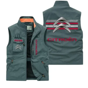 Citroen Multi Pocket Vest Sleeveless Men Outdoor Vest Lightweight Custom Name For Fans TN190425Y39MPVCT1CIT