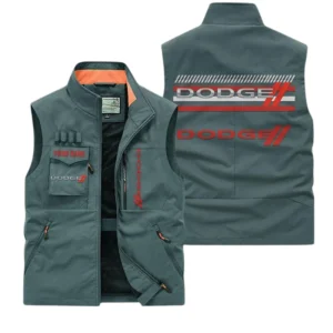 Dodge Multi Pocket Vest Sleeveless Men Outdoor Vest Lightweight Custom Name For Fans TN190425Y39MPVCT1DOD