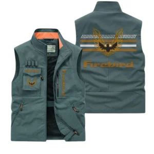 Firebird Pontiac Multi Pocket Vest Sleeveless Men Outdoor Vest Lightweight Custom Name For Fans TN190425Y39MPVCT1FIP