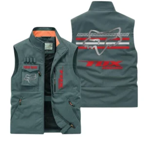 Fox Racing Multi Pocket Vest Sleeveless Men Outdoor Vest Lightweight Custom Name For Fans TN190425Y39MPVCT1FOX