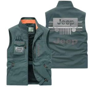 Jeep Multi Pocket Vest Sleeveless Men Outdoor Vest Lightweight Custom Name For Fans TN190425Y39MPVCT1JEE
