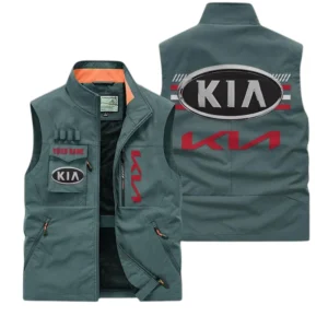 KIA Multi Pocket Vest Sleeveless Men Outdoor Vest Lightweight Custom Name For Fans TN190425Y39MPVCT1KIA