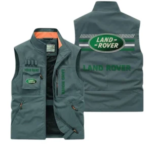 Land Rover Multi Pocket Vest Sleeveless Men Outdoor Vest Lightweight Custom Name For Fans TN190425Y39MPVCT1LAR