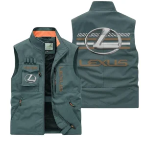 Lexus Multi Pocket Vest Sleeveless Men Outdoor Vest Lightweight Custom Name For Fans TN190425Y39MPVCT1LEX