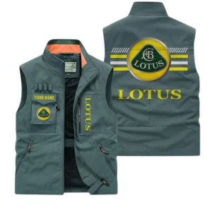 Lotus Multi Pocket Vest Sleeveless Men Outdoor Vest Lightweight Custom Name For Fans TN190425Y39MPVCT1LOT
