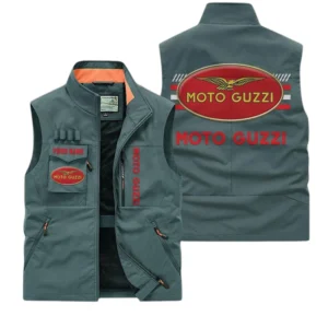 Moto Guzzi Multi Pocket Vest Sleeveless Men Outdoor Vest Lightweight Custom Name For Fans TN190425Y39MPVCT1MOG