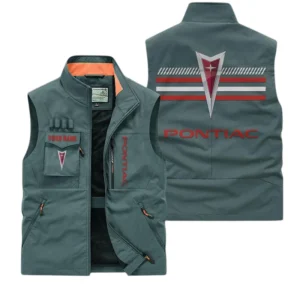 Pontiac Multi Pocket Vest Sleeveless Men Outdoor Vest Lightweight Custom Name For Fans TN190425Y39MPVCT1PON