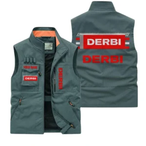 Derbi Multi Pocket Vest Sleeveless Men Outdoor Vest Lightweight Custom Name For Fans TN190425Y39MPVCT1RBI