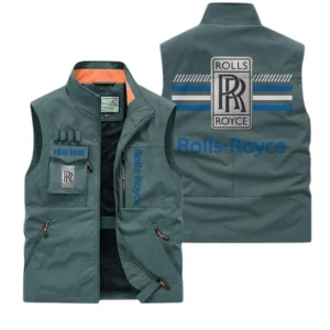 Rolls Royce Multi Pocket Vest Sleeveless Men Outdoor Vest Lightweight Custom Name For Fans TN190425Y39MPVCT1ROR