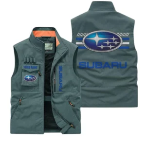 Subaru Multi Pocket Vest Sleeveless Men Outdoor Vest Lightweight Custom Name For Fans TN190425Y39MPVCT1SUB